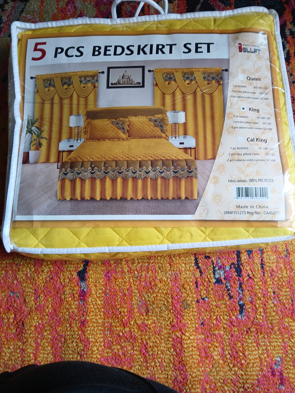 & Other Stories Mustard Yellow 5-Piece Bedskirt Set
